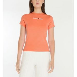 Tommy Jeans T-shirt ajusté signature coton bio Orange