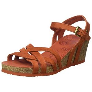 Panama Jack Vera Basics, Sandale cale Femme, Rostbraun, 40 EU