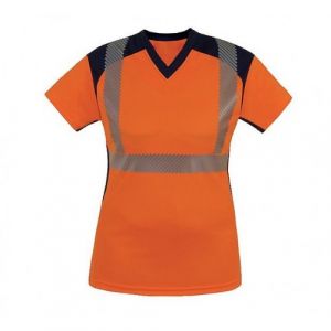 Tee-Shirt Femme - Haute Visibilité - Orange Fluo - 3xl - Bahia T2s