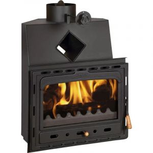 Insert de cheminée PRITY AC 14 kW classe A+ Ø200 mm porte en fonte