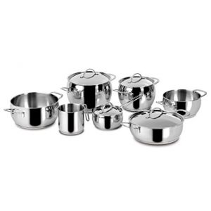 Lagostina Lagoseal Plus - Batterie de cuisine en inox 11 pièces