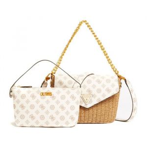 Image de Guess Lilica Crossbody Flap Cream Logo [164868] - sac à épaule bandoulière sacoche