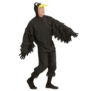 Image de WIDMANN MILANO PARTY FASHION - Costume Corbeau, Combinaison en peluche, Costume animal, Oiseau, Costumes de carnaval, Carnaval