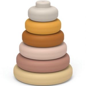 Liewood Tour à empiler en silicone Dag rose multi mix