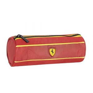 Puma FERRARI KIDS - Trousse d'école officielle Ferrari, étui de rangement léger et compact, facile à transporter et à ranger dans le sac à dos, avec fermeture à glissière pratique, 22 x 8 cm, rouge Rudy,