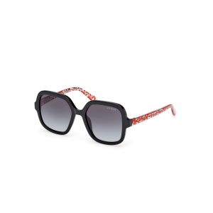 Guess Unisex GU00230 01B Lunettes de soleil Inject&eacute; Noir Fum&eacute;e Carr&eacute; Normale