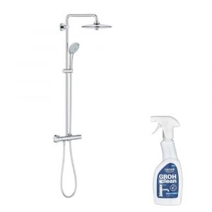 Image de Grohe Colonne de douche Euphoria System 260 3 jets + Nettoyant robinetterie Clean