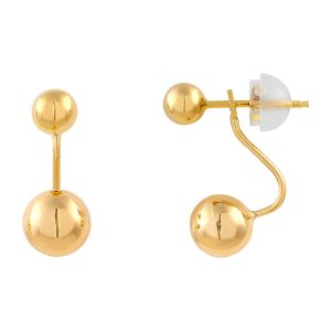 Cleor Boucles oreilles Pendantes en Or 375/1000 Jaune Femme multicolor - Taille Unique