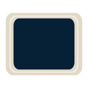 Roltex Plateau De Service En Polyester Caf&eacute;t&eacute;ria 420X320Mm Bleu - Bleu