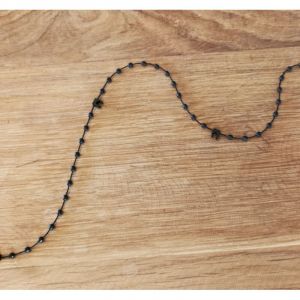 Avosdim Chainette de liaison 127mm noire - 80 crochets (40 bandes)