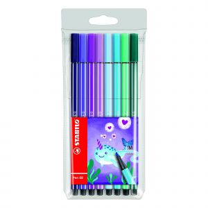 Stabilo Pochette de 8 feutres Living Colors Narval - Pen 68