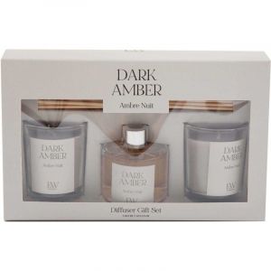Coffret 2 bougies parfumée et diffuseur 50ml Senteur Ambre