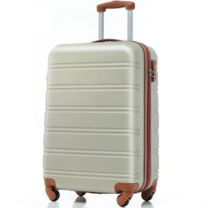 Oem Valise cabine - JAERLIUB - 55cm - Coque rigide ABS - 4 roulettes 360&deg; - Cadenas &agrave; combinaison