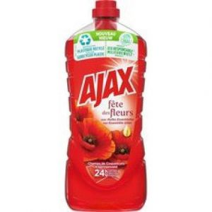 Ajax Produit Ménager Sol & Multi Surfaces Fête des fleurs, Champs de Coquelicots - 1,25 L