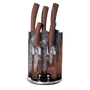 Berdoues BERLINGER HAUS 6 pcs Ensemble de couteaux avec support, En bois