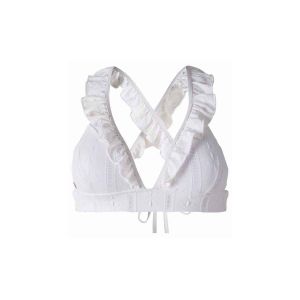 Brigitte Bardot Haut de maillot de bain triangle blanc Cassis