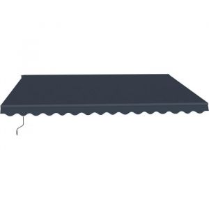 Habitat et Jardin Store banne en aluminium "Ombra 4" - 395 x 300 cm - Gris