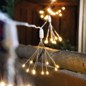 Esotec Guirlande lumineuse décorative solaire Feu d'artifice avec 100 LED blanc chaud 102575
