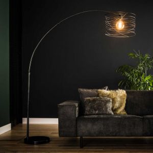 M&S Lampadaire avec abat-jour spirale 45x192 cm en métal - spira