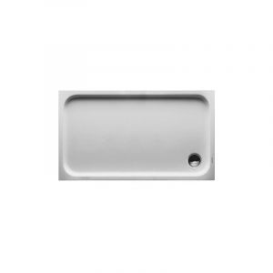 Duravit Receveur de douche rectangulaire D-CODEavec antidérapant blanc 1300x750x85mm