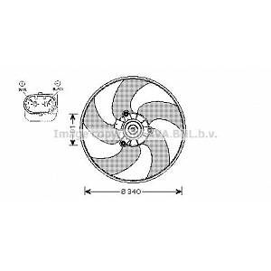 Image de Ava Quality Cooling Ventilateur (refroidissement moteur) PEUGEOT 206 (247PE7522)