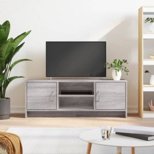 VidaXL Meuble TV sonoma gris 102x30x37,5 cm bois d'ingénierie 823259