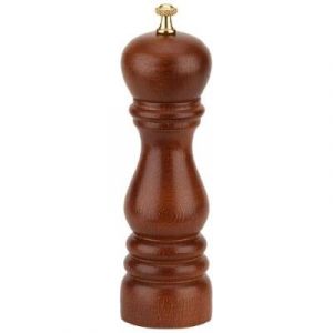 Bisetti 6151T Moulin à Poivre Hêtre Noyer 19 cm