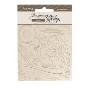 Stamperia SCB263 Copeaux décoratifs, marron, 14 x 14 x 0,1 cm