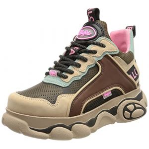 Buffalo Cld Chai, Basket Femme, Noir/Multicolore, 37 EU