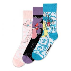 Chaussettes Gaming de Pokémon - Chaussettes Crew - EU39-42 à EU 43-46 - pour Homme - multicolore