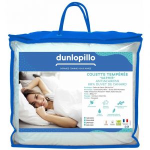 Dunlopillo Couette Saphir Tempérée - 220/240 - Blanc