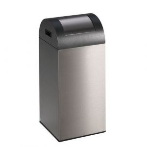 VAR Poubelle De Tri Selectif Inox Trappe Inox