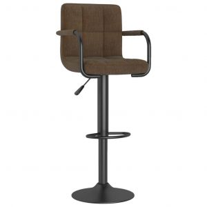 Image de VidaXL Tabouret de bar Marron Tissu