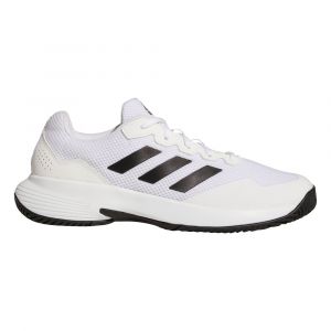 Adidas Gamecourt 2 m, Chaussures de Tennis Homme, Blanc/Noir, 46 EU