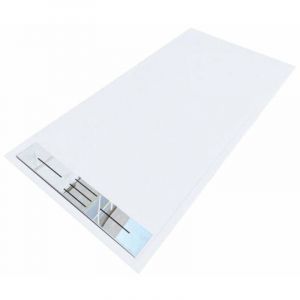 Stano Receveur de douche 90 x 170 cm extra plat lucia en SoliCast surface ardoisée blanc - Blanc