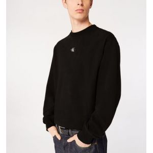 Calvin Klein Sweat droit monogramme coton Noir Jeans - Couleur Noir - Taille M