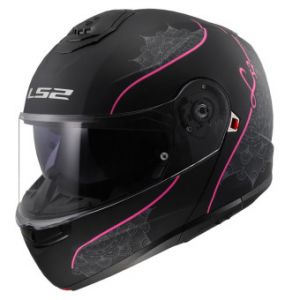 Ls2 Casques modulables Strobe II Lux Matt Black Pink FF908