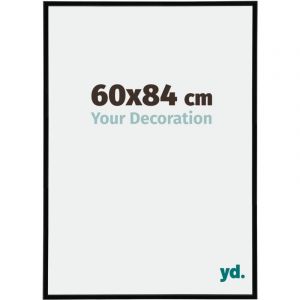 Your Decoration - 60x84 cm - Cadres Photos en Plastique Avec Verre Plexiglas - Excellente Qualit&eacute; -Noir Tr&egrave;s Brillant - Cadre Decoration Murale