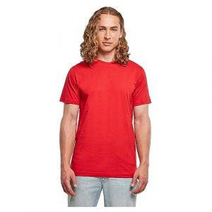 Build Your Brand T- Shirt Basique à col Rond, Rouge Urbain, XXXXXL Homme