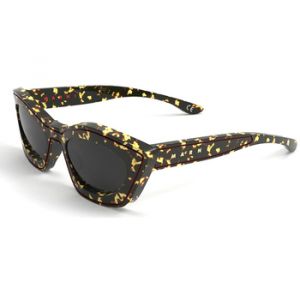 MARNI Unisex Kea Island Havana FII Lunettes de soleil Acétate Havane sombre Noir Cat Eye Normale