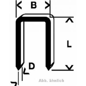 Bosch 2609200224 - Agrafe à dos étroit type 55 résinée 6 x 1,08 x 30 mm 1000 pièces