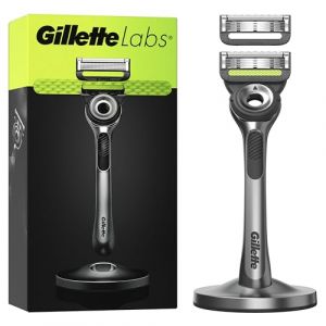 Gillette Labs Avec Barre Exfoliante, Rasoir Pour Homme De, 1 Manche, - 2 Recharges De Lames, Comprend Un Support Magnétique Premium