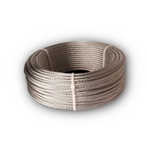 Chapuis C&acirc;ble de Traction Non Gain&eacute; - Acier Dur Galvanis&eacute; - Charge de Travail Indicative 187 kg - Diam&egrave;tre 4 mm - Longueur 100 m - Levage et Remorquage