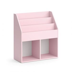 Vicco Biblioth&egrave;que enfant Luigi, Rose, 72x79cm sans bo&icirc;tes pliantes