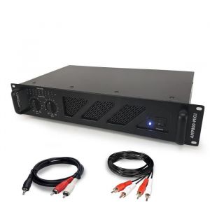 Amplificateur de risation 2 x 800W Ibiza Sound AMP1000 MKII + Cable RCA + PC