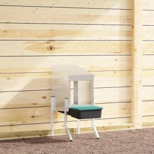 VidaXL Nichoir à poules1 compartiment avec pieds en acier galvanisé