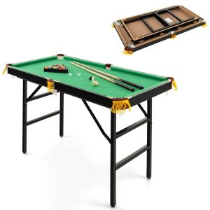 Billard pliant coast - 122 x 64 x 78 cm - Vert - Queues et billes incluses