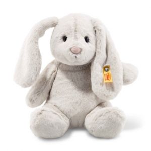 Image de Steiff Peluche lapin Soft Cuddly Friends Hoppie gris clair 28 cm