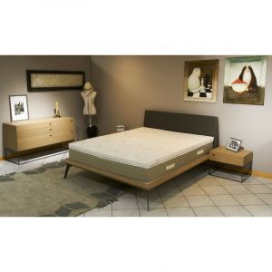 Surmatelas Top Confort Mémoire de Forme Souple 58 Kg/m3 140x190 x 4,5 cm Déhoussable Entretien Facile - Anallergique - à l'Aloe Vera
