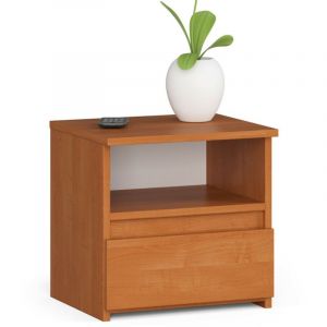 Akord - Table de chevet CL1 Aulne 40 cm 1 tiroir couleur Aulne 40x35x40 cm
